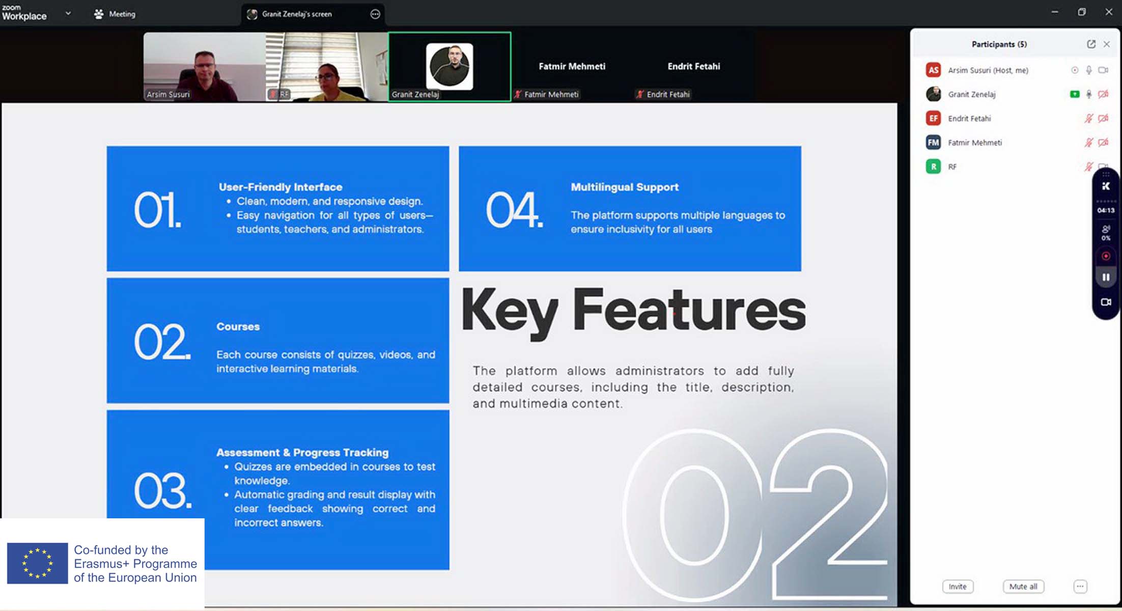Online Meeting Held to Present OLR Platform for TKAEDiTE Project